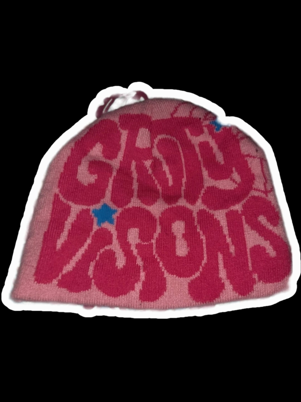 Grvty Pink 'Groovy Vibes' Beanie Hat